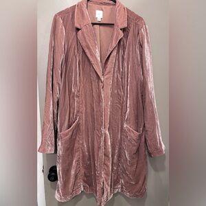 J. Jill Velvet Blazer in Dusty Pink